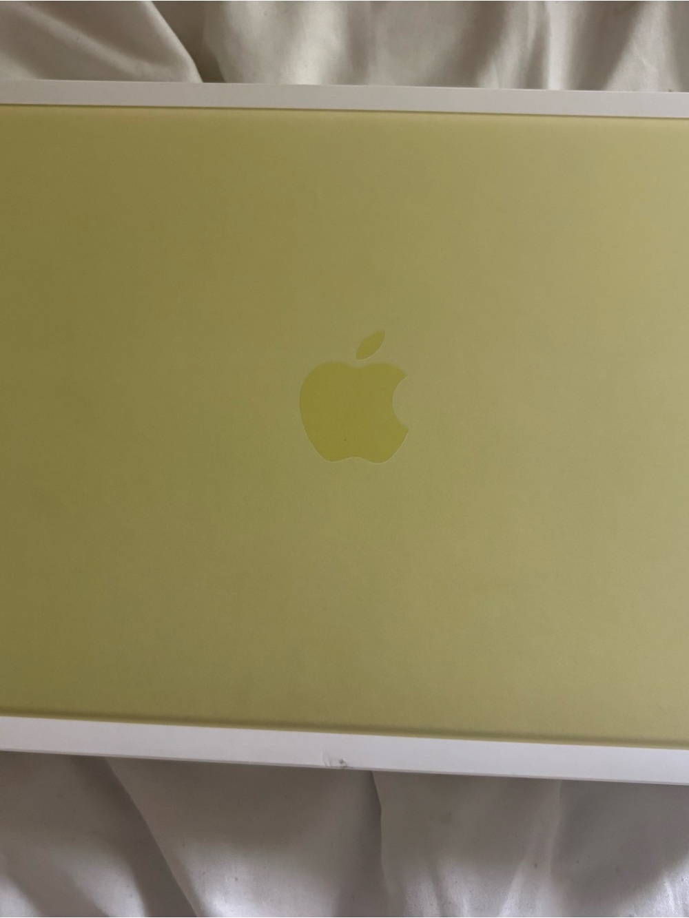 Apple Laptop in Soft Lemon Yellow